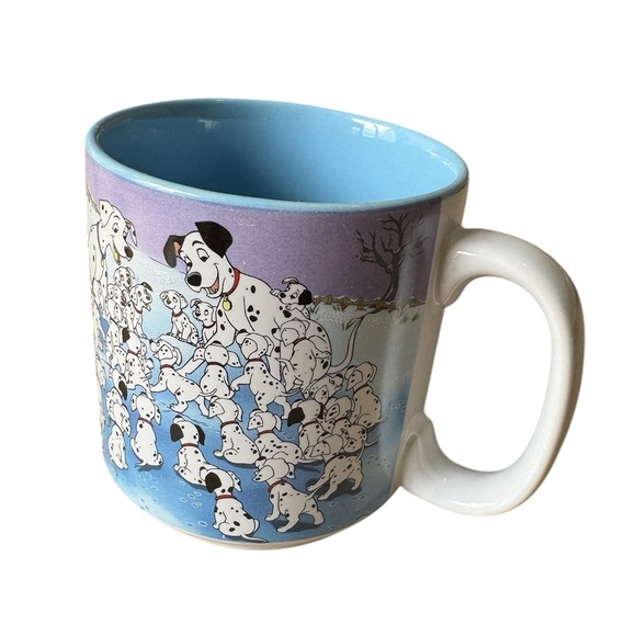 VTG '90s 101 Dalmatians + Cruella de Vil Disney Store Exclusive Coffee Mug - Picture 1 of 6